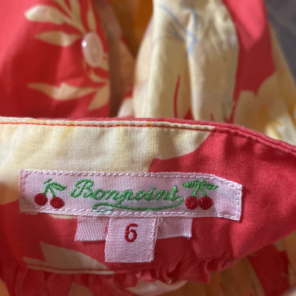 Beautiful cotton Bonpoint apron dress - Picture 3 of 3